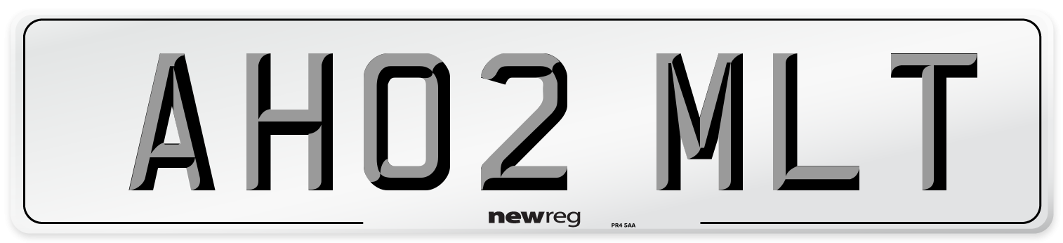 AH02 MLT Number Plate from New Reg